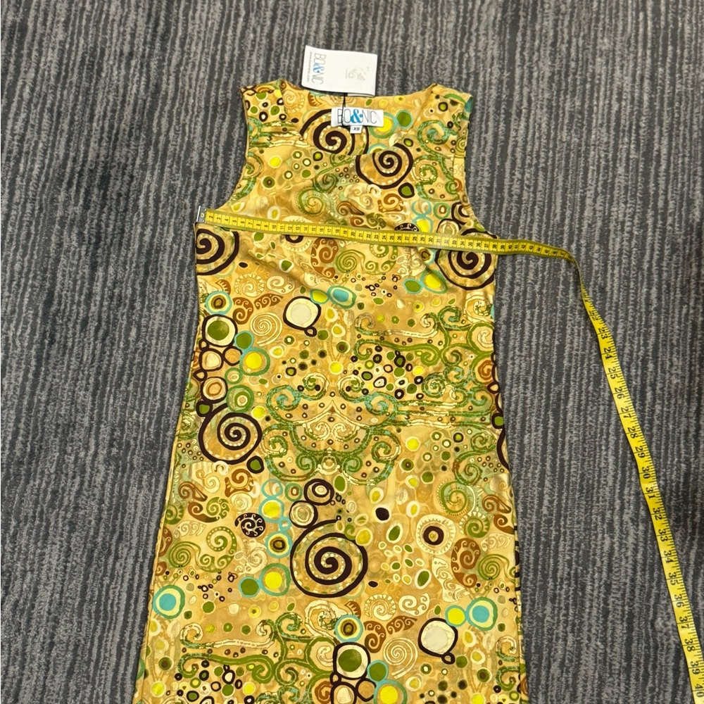 Vibrant Patterned Sleeveless Dress